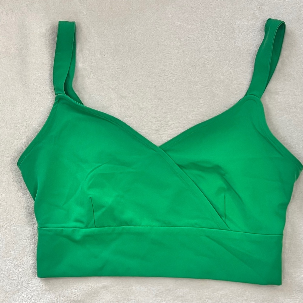 New York & Company Green Sleeveless Summer Crop Top Size Small
